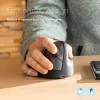 R-Go Tools mouse ergonomico R-Go HE Break con software per pause, medio (dimensione mano 165-185 mm), per destrimani, Bluetooth, nero