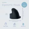 R-Go Tools mouse ergonomico R-Go HE Break con software per pause, medio (dimensione mano 165-185 mm), per destrimani, Bluetooth, nero