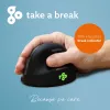 R-Go HE Break mouse verticale ergonomico, piccolo, per destrimani, wireless Bluetooth, nero