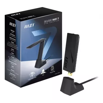 Chiavetta USB MSI BE6500 WiFi7 USB 3.2 Gen 1 Dongle nero