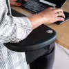 Poggia braccia R-Go Tools R-Go, ergonomico, simmetrico, con incavo addominale, schiuma morbida, nero