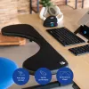 Poggia braccia R-Go Tools R-Go, ergonomico, simmetrico, con incavo addominale, schiuma morbida, nero