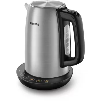 Bollitore elettrico Philips HD9359/90 1,7 L, 2200 W, corpo in acciaio inox, nero metallizzato