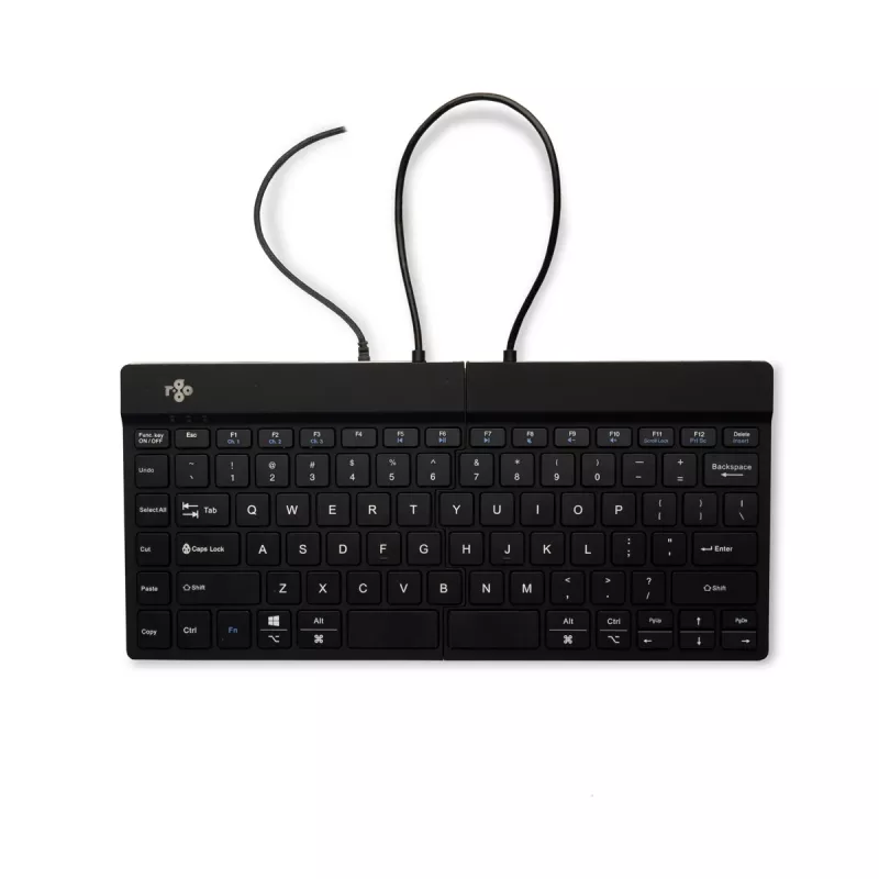 Tastiera ergonomica R-Go Tools R-Go Split Break v2 con software Break, tastiera ergonomica divisa, QWERTY (US), con filo, nero