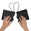 Tastiera ergonomica R-Go Tools R-Go Split Break v2 con software Break, tastiera ergonomica divisa, QWERTY (US), con filo, nero