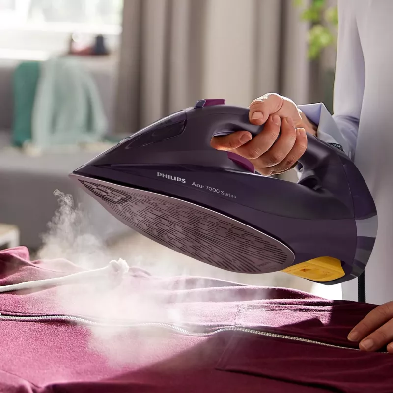 Ferro da stiro Philips serie 7000 DST7061/30 ferro da stiro a vapore suola SteamGlide Elite 3000 W viola