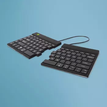Tastiera ergonomica R-Go Tools R-Go Split Break con software per pause, tastiera ergonomica divisa, QWERTY (US), Bluetooth, nero