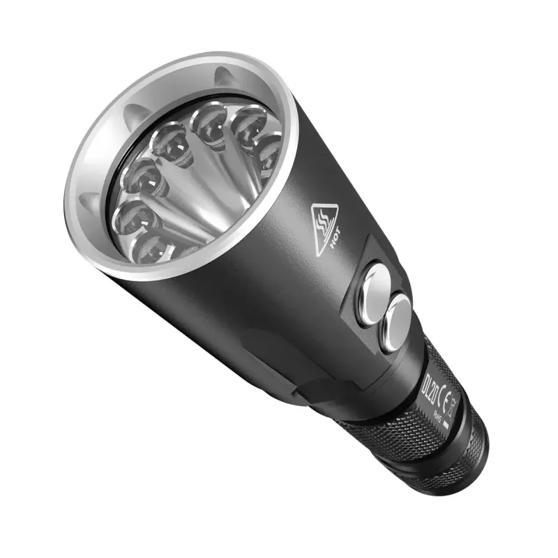 Torcia portatile Nitecore DL20 LED 1000 lm, 9 h di autonomia, nera, 135,5 g