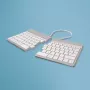 Tastiera ergonomica R-Go Tools R-Go Split Break con software per le pause, tastiera ergonomica divisa, QWERTY (US), Bluetooth, bianca