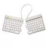 Tastiera ergonomica R-Go Tools R-Go Split Break con software per le pause, tastiera ergonomica divisa, QWERTY (US), Bluetooth, bianca