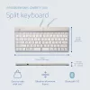 Tastiera ergonomica R-Go Tools R-Go Split Break con software per le pause, tastiera ergonomica divisa, QWERTY (US), Bluetooth, bianca