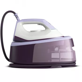 Centro stiro con caldaia Philips 3000 series PSG3000/30 2400 W 1,4 L piastra in ceramica lilla, bianco