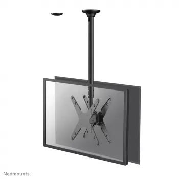 Supporto da soffitto per doppio monitor/TV Neomounts FPMA-C340D nero 32-75 pollici - altezza 106-156 cm