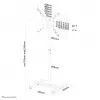 Supporto da pavimento Neomounts NS-FS100 nero 10-55 pollici