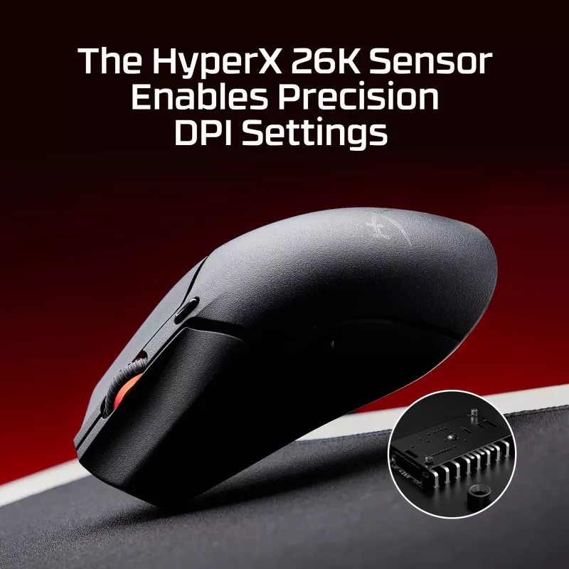 Mouse gaming wireless HyperX Pulsefire Haste 2 Mini, nero
