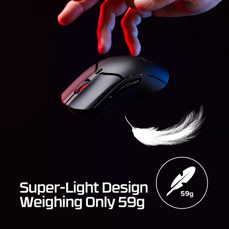 Mouse gaming wireless HyperX Pulsefire Haste 2 Mini, nero