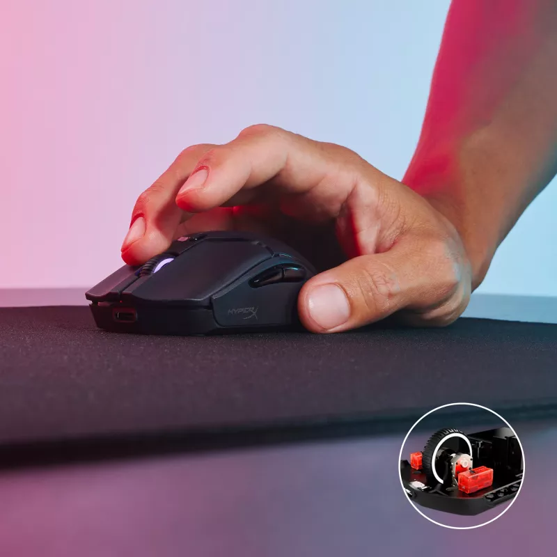 Mouse gaming wireless HyperX Pulsefire Haste 2 Mini, nero