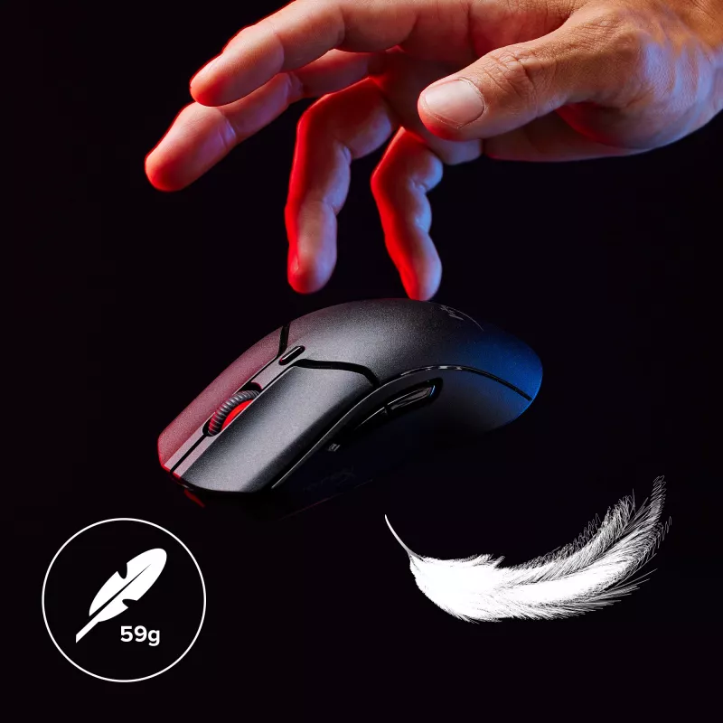 Mouse gaming wireless HyperX Pulsefire Haste 2 Mini, nero