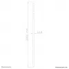 Neomounts FPMA-CP200Nero asta di prolunga supporto a soffitto TV - h 200 cm
