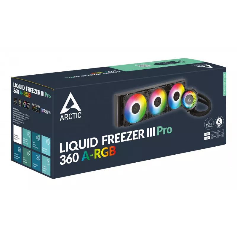 ARCTIC Liquid Freezer III Pro 360 A-RGB - dissipatore CPU all-in-one multi-compatibile con A-RGB