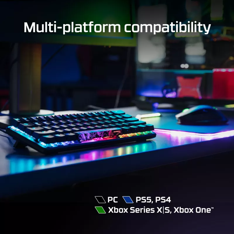 HyperX Alloy Origins 60 – Tastiera gaming meccanica – HX Red (layout US)