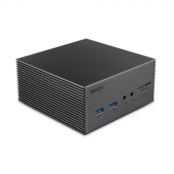 Lindy DST-Pro 101, docking station per laptop USB-C con supporto 4K e alimentatore 100W