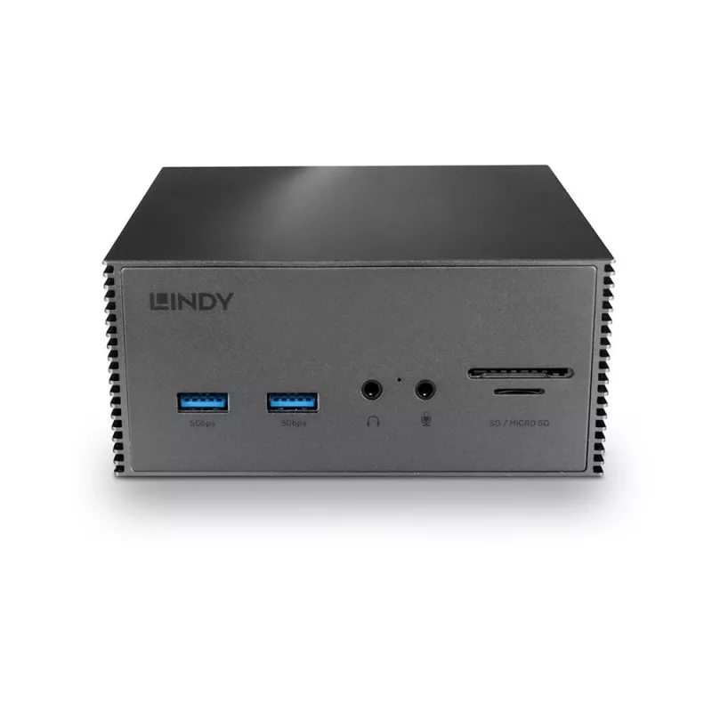 Lindy DST-Pro 101, docking station per laptop USB-C con supporto 4K e alimentatore 100W