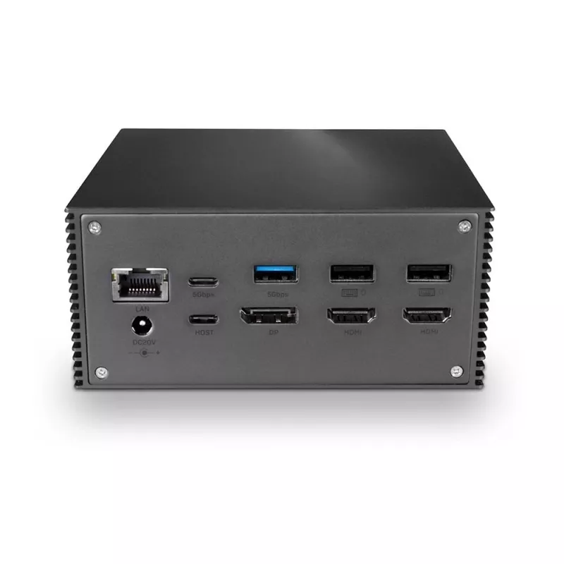 Lindy DST-Pro 101, docking station per laptop USB-C con supporto 4K e alimentatore 100W