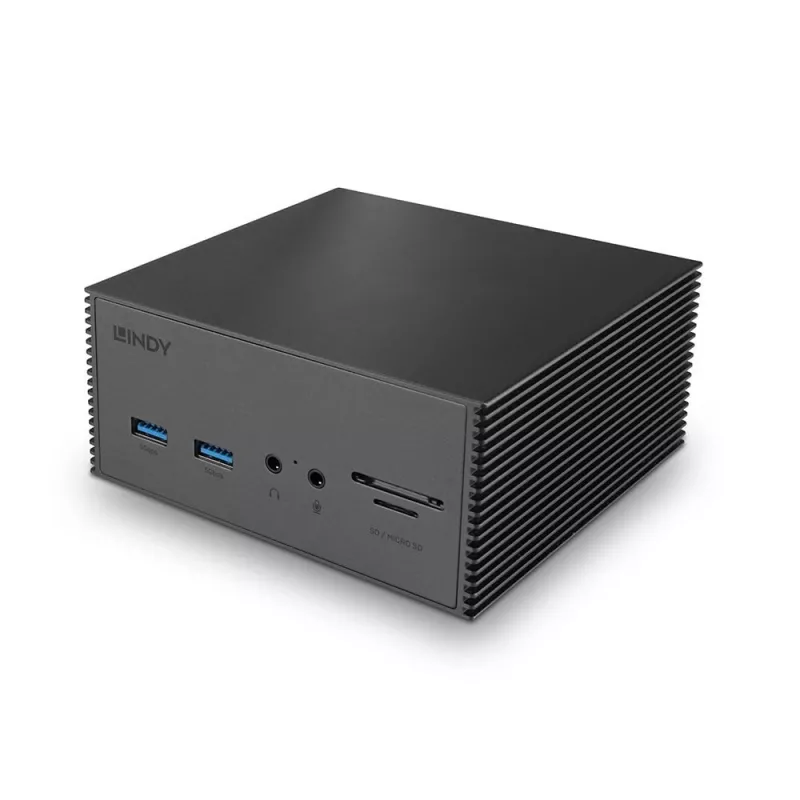 Lindy DST-Pro 101, docking station per laptop USB-C con supporto 4K e alimentatore 100W