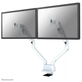 Braccio per monitor Neomounts FPMA-D750DWHITE2 10-32 pollici - a gas - morsetto da tavolo - stop a 180°