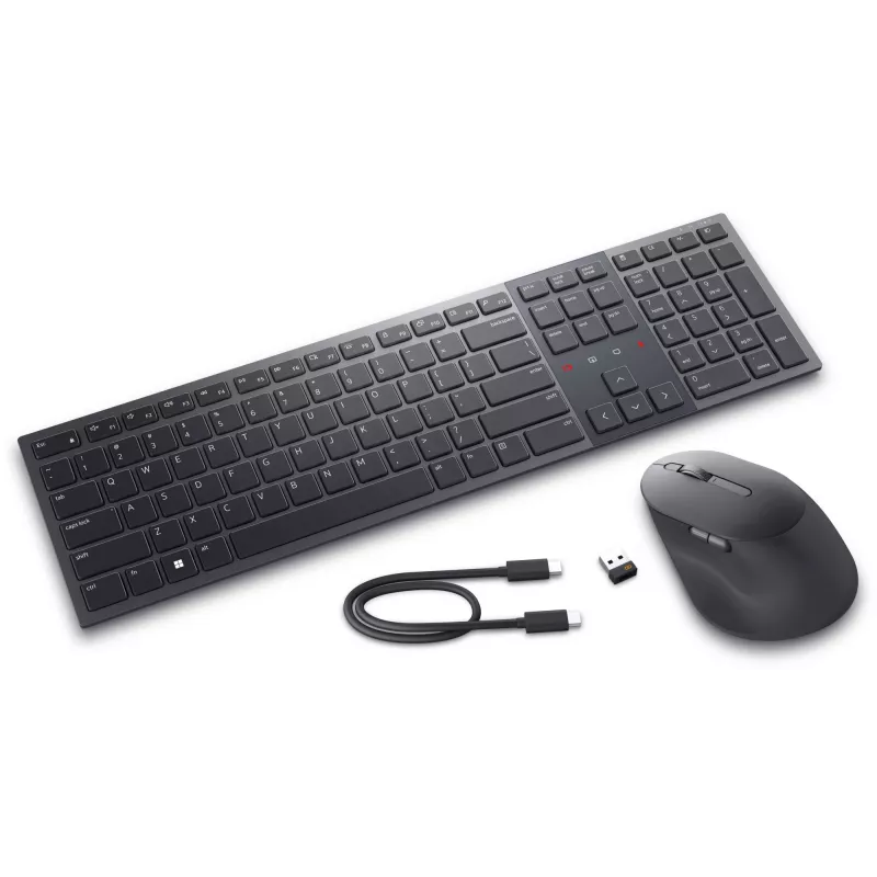 Tastiera e mouse DELL Pro Premium Collaboration - KM900 - Pan-Nordic (QWERTY)
