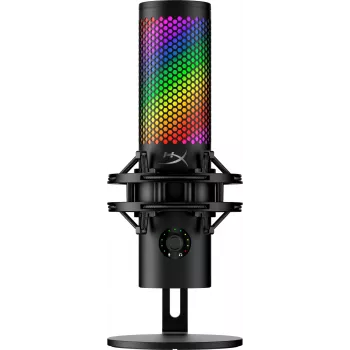 HyperX QuadCast 2 S - microfono USB (nero), microfono da tavolo, -8 dB, 20 - 20000 Hz, 1 Ω, cablato, USB