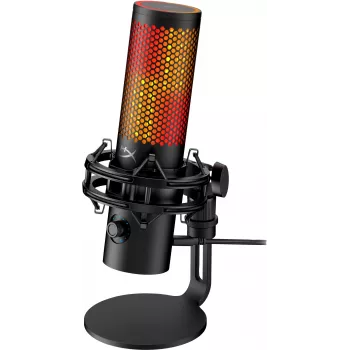 HyperX QuadCast 2 S - microfono USB (nero), microfono da tavolo, -8 dB, 20 - 20000 Hz, 1 Ω, cablato, USB