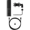 HyperX QuadCast 2 S - microfono USB (nero), microfono da tavolo, -8 dB, 20 - 20000 Hz, 1 Ω, cablato, USB