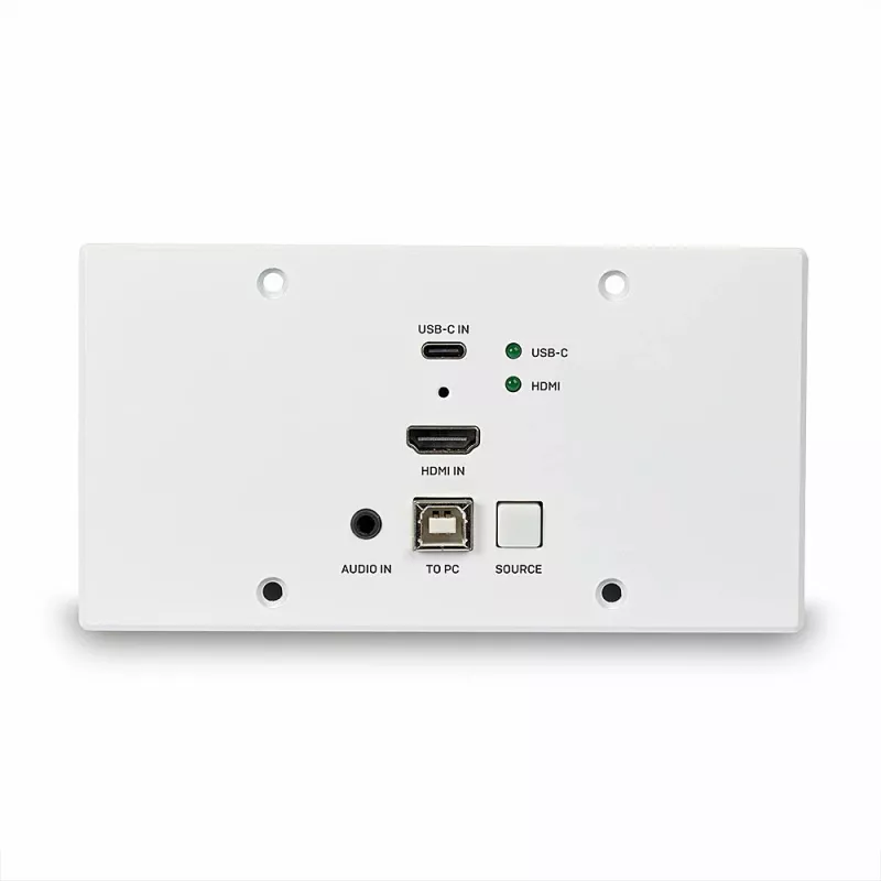 Lindy 150m Cat.6 HDMI 4K60 & Type C HDBaseT EU piastra a parete KVM-Extender, trasmettitore