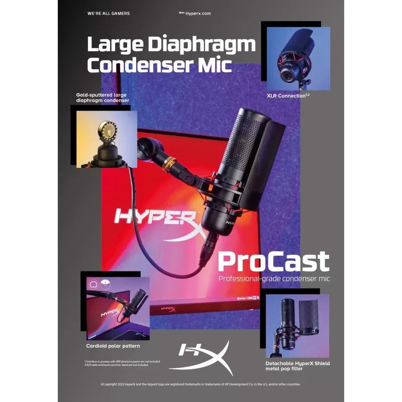 HyperX ProCast microfono