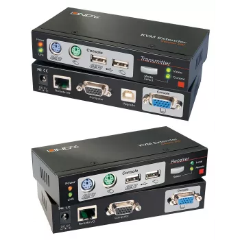 Lindy 300m CAT5 KVM Extender Combo, USB e VGA