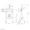 Carrello TV Neomounts NS-M1500WHITE 32-65 pollici