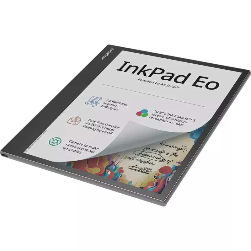 E-book reader PocketBook InkPad Eo 10,3 pollici 64 GB Wi‑Fi — 10,3 pollici E Ink Kaleido, touchscreen, MicroSD