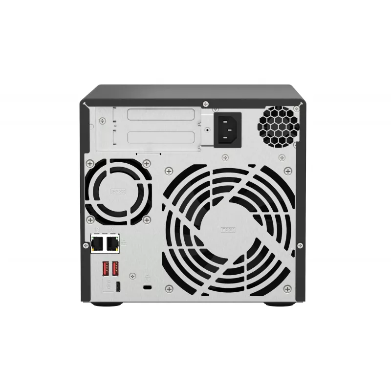 NAS QNAP TS-473A Tower Ryzen Embedded V1500B 8 GB DDR4 0 TB QNAP Turbo System nero