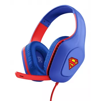 Trust GXT 415SM Zirox Headset con filo archetto Gaming blu, rosso