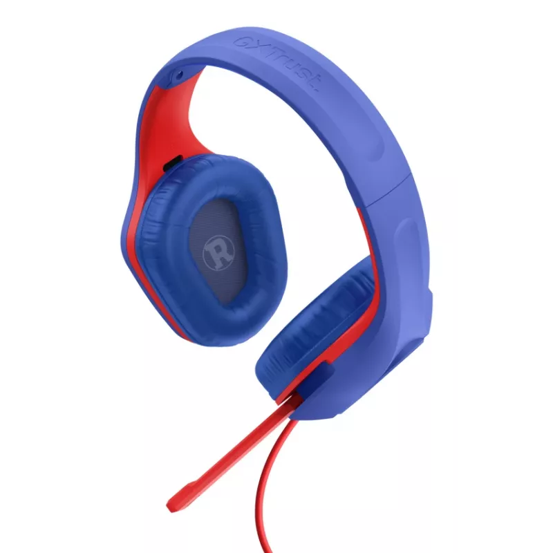 Trust GXT 415SM Zirox Headset con filo archetto Gaming blu, rosso