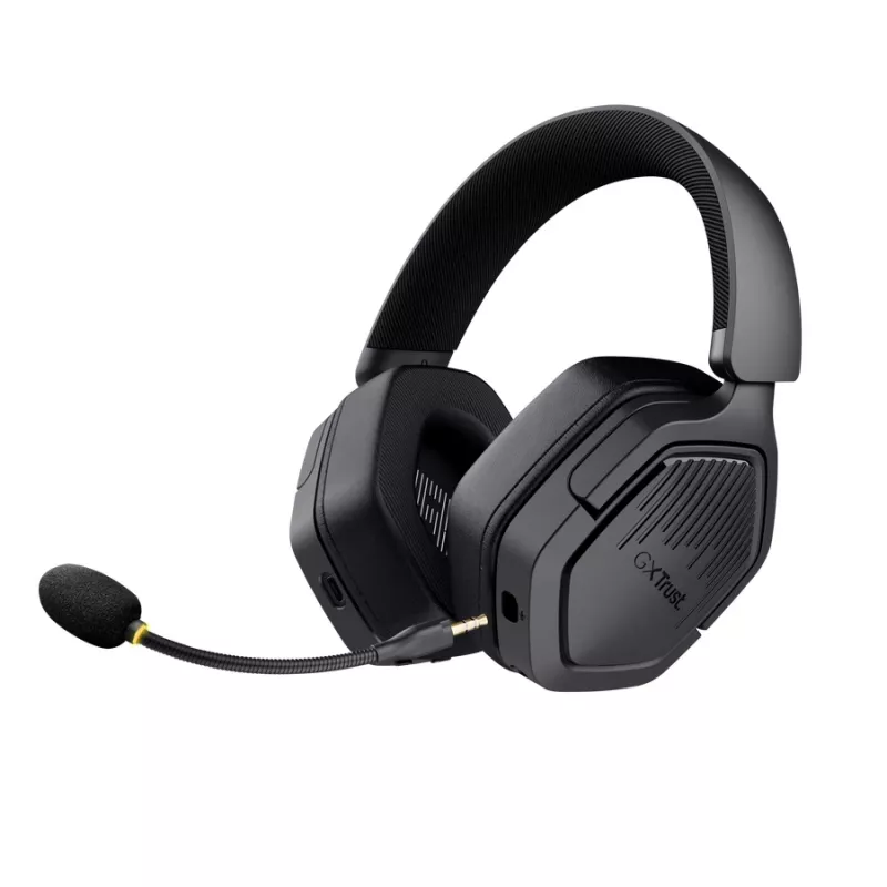 Trust GXT 493PS Carus cuffie gaming wireless per PS5, over-ear, microfono removibile, USB-C / USB-A / 3,5 mm, 20–20000 Hz, 1,2 m, nere