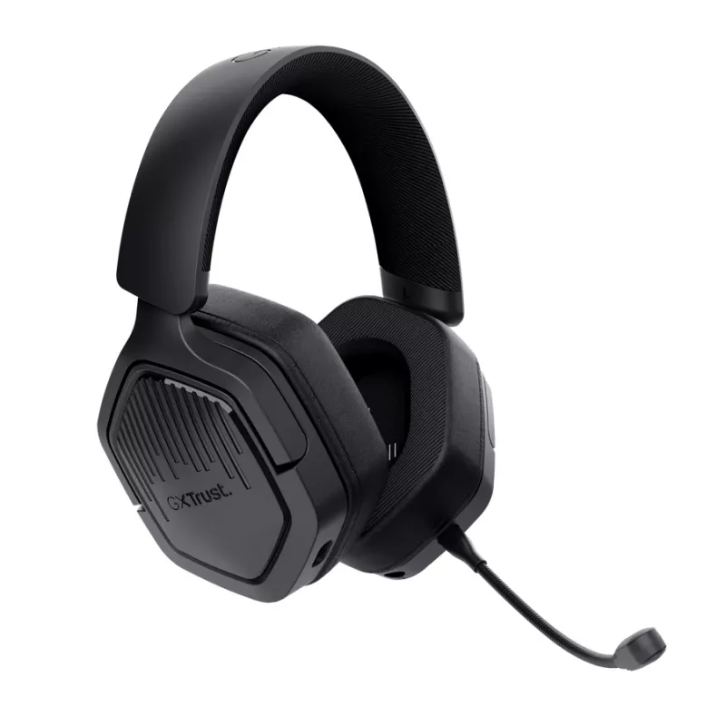 Trust GXT 493PS Carus cuffie gaming wireless per PS5, over-ear, microfono removibile, USB-C / USB-A / 3,5 mm, 20–20000 Hz, 1,2 m, nere