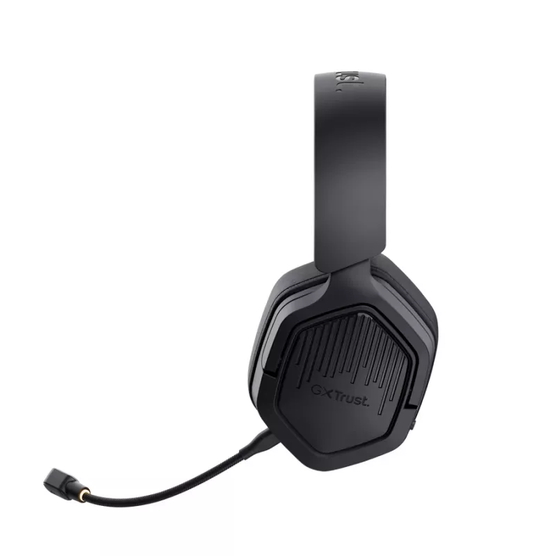 Trust GXT 493PS Carus cuffie gaming wireless per PS5, over-ear, microfono removibile, USB-C / USB-A / 3,5 mm, 20–20000 Hz, 1,2 m, nere