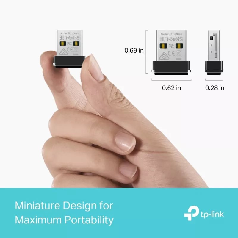 TP-Link Archer TX1U Nano AX300 adattatore USB Wi-Fi 6