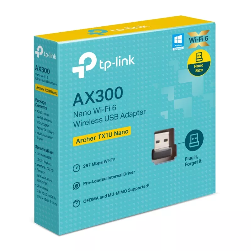 TP-Link Archer TX1U Nano AX300 adattatore USB Wi-Fi 6