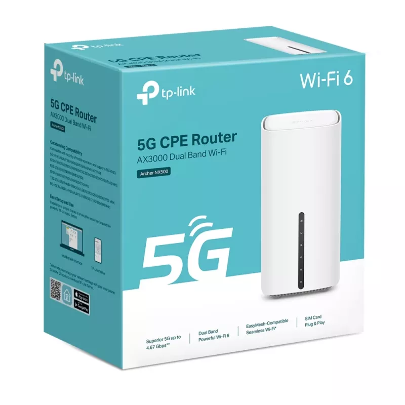 Router Wi-Fi TP-Link Archer NX500 Gigabit Ethernet dual band (2,4 GHz / 5 GHz) 5G bianco