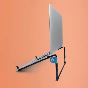 R-Go Tools supporto per laptop R-Go Steel Travel, ergonomico e pieghevole, adatto per laptop da 10-22