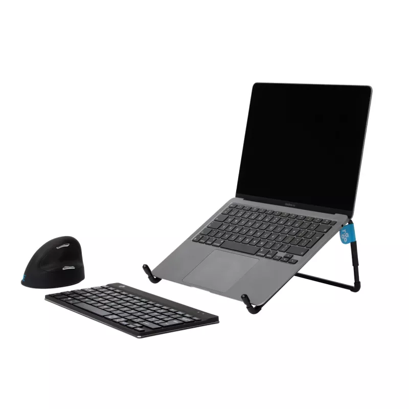R-Go Tools supporto per laptop R-Go Steel Travel, ergonomico e pieghevole, adatto per laptop da 10-22